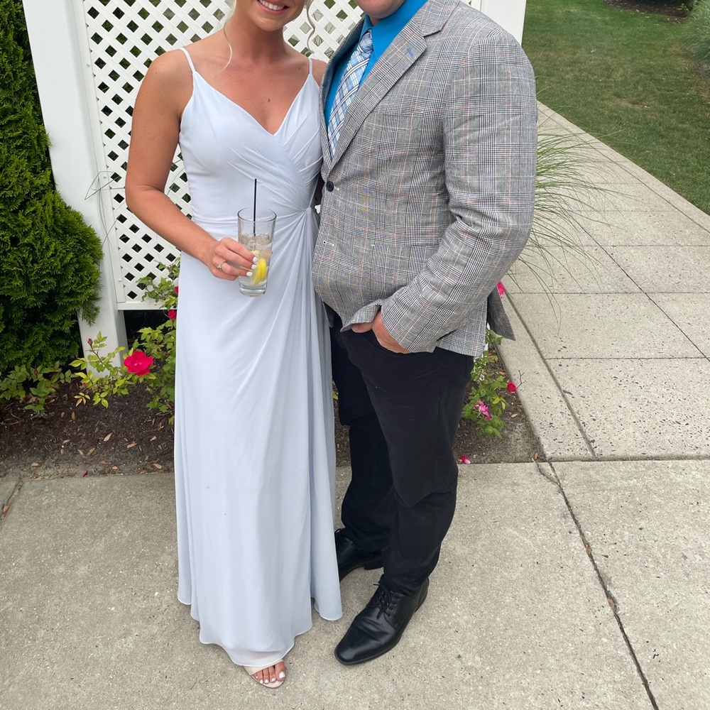 Light Blue Mori Lee Bridesmaid Dress
